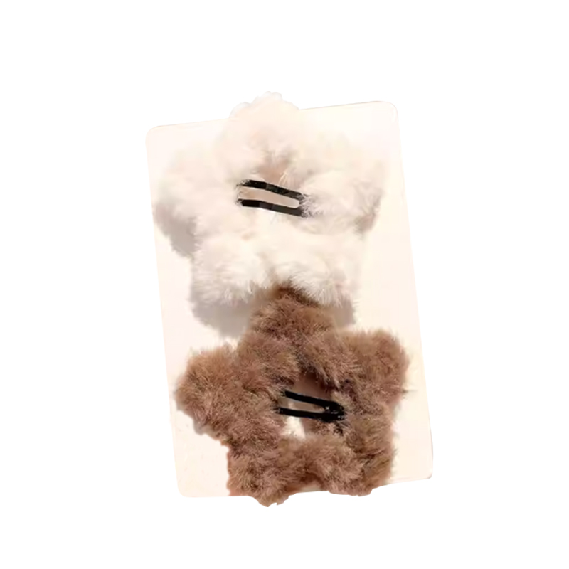 牙e在线 毛绒星星发夹