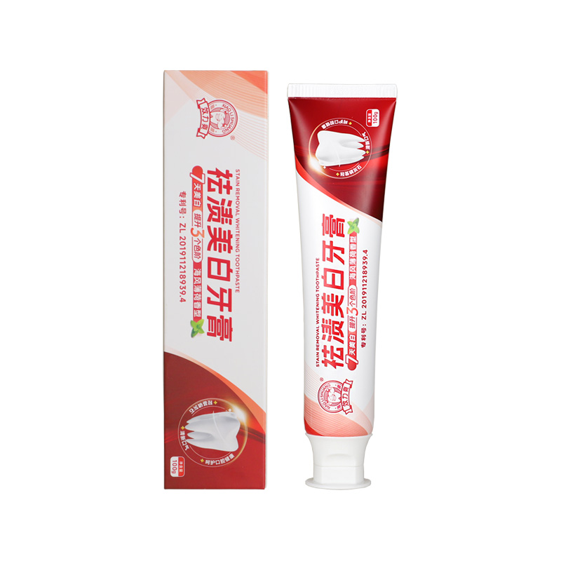 效力爽 祛渍美白牙膏100g 